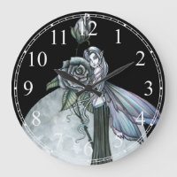 Reloj de pared Hada Rosa de Medianoche