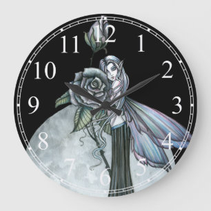 Reloj de pared Hada Rosa de Medianoche
