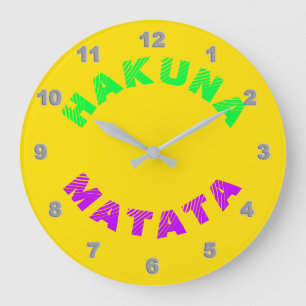 Reloj de pared Hakuna Matata