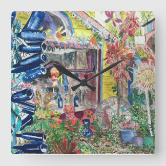 Reloj de pared hermoso de la pintura de casa de la