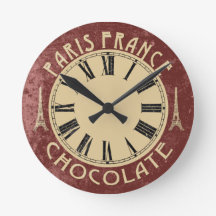 Reloj de pared hermoso de París Francia