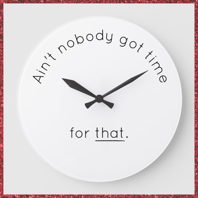 Reloj de pared humorístico (Bookmark my store! https://www.zazzle.com/store/capricepetit)