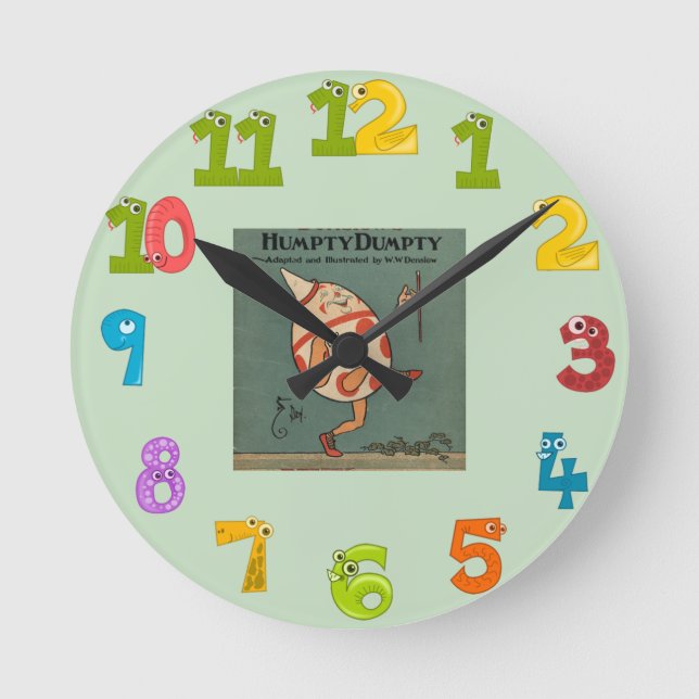 Reloj de pared Humpty Dumpty (Anverso)