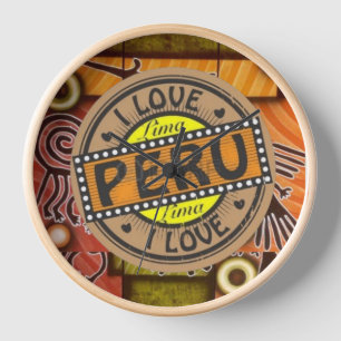 Reloj de pared Ilove Peru