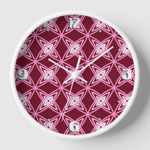 Reloj De Pared Impresión atómica moderna de mediados de siglo - V
