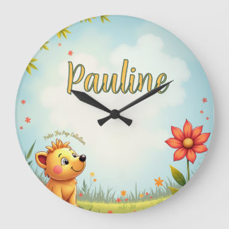 reloj de pared infantil personalizado - nombre per