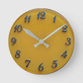 Reloj de pared inspirado en el antiguo vidrio amar