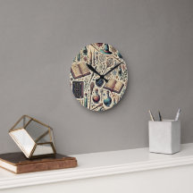 reloj de pared inspirado en Harry Potter