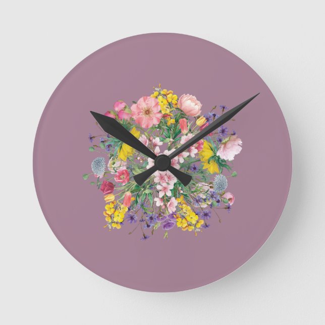 Reloj de pared inspirado en la naturaleza del arte (Anverso)