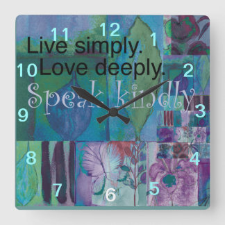 Reloj de pared inspirador