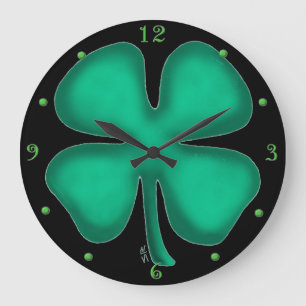 Reloj de pared irlandés negro