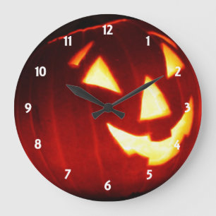 Reloj de pared Jack o' Lantern