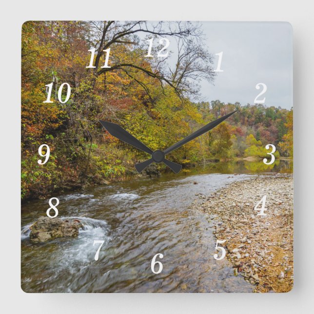 Reloj de pared Jacks Fork Otoño (Anverso)
