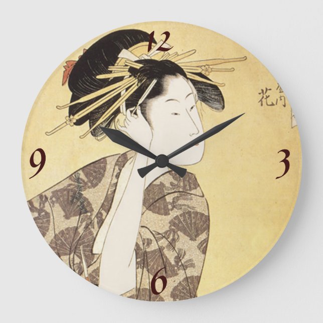 Reloj de pared japonés de la mujer (Anverso)