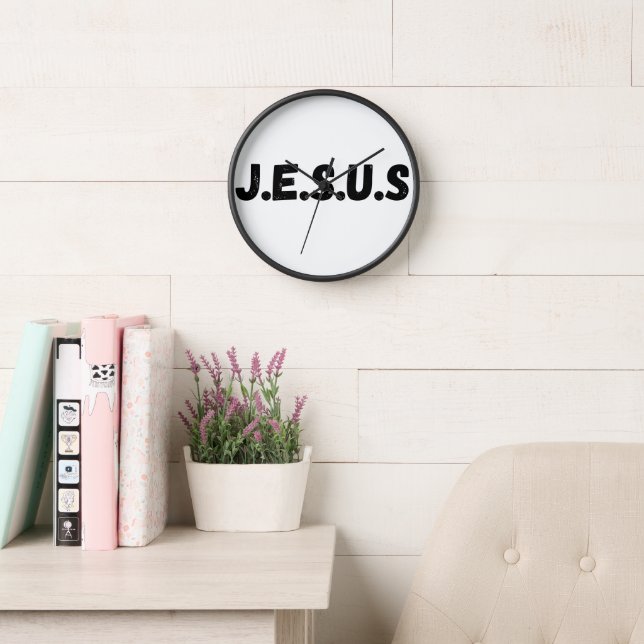 Reloj de pared Jesús - Tiempo Inspirador para ti (Sala de lectura)