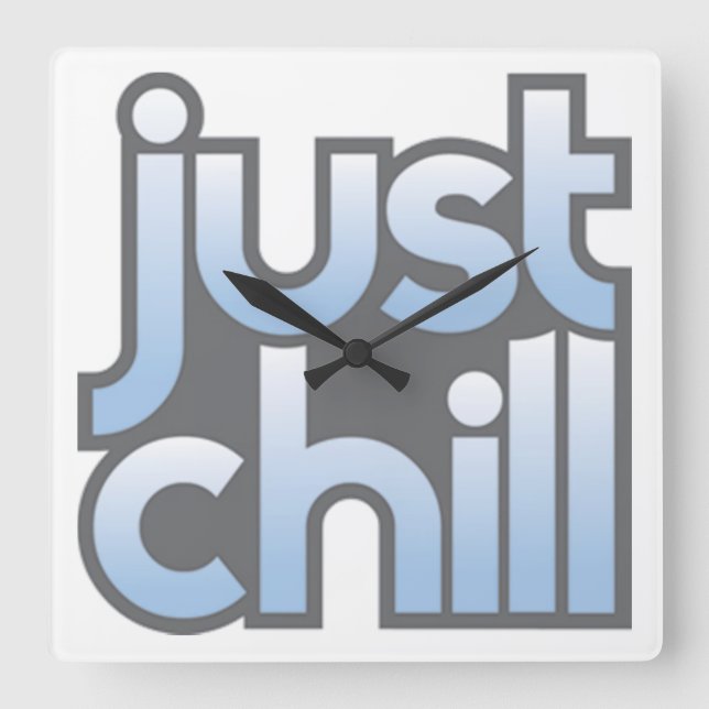 Reloj de pared Just Chill (Anverso)