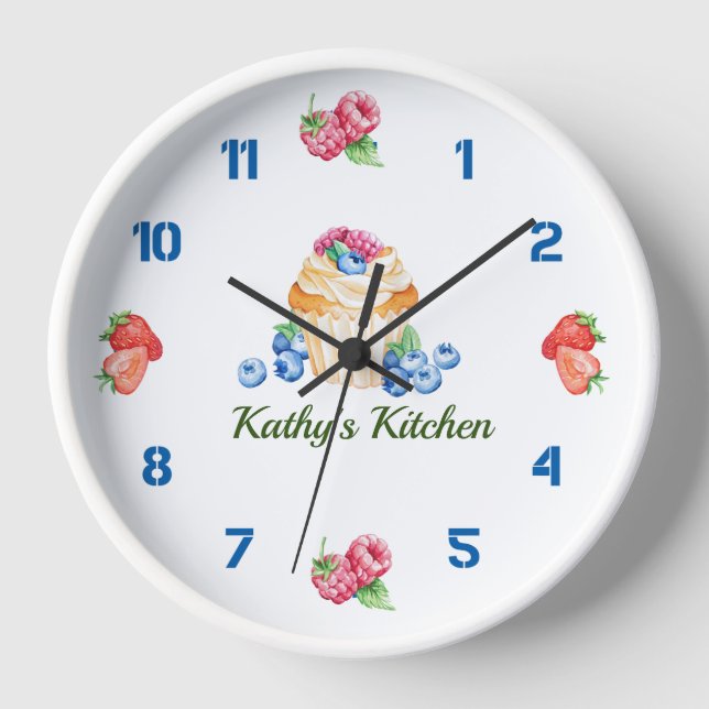 Reloj de pared Kitchen Delights, Acrílico redondo  (Anverso)