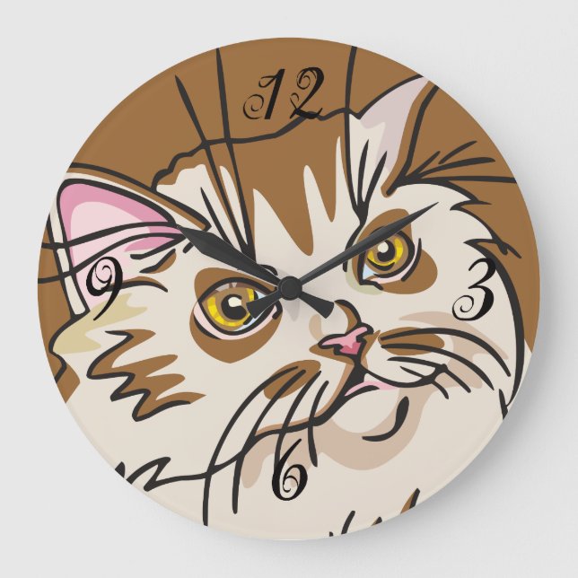 Reloj de pared Kitty (Anverso)