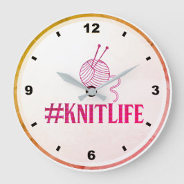 Reloj de pared #KNITLIFE
