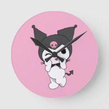 Reloj de pared Kuromi – Deco de habitación lindo i