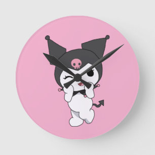 Reloj de pared Kuromi – Deco de habitación lindo i