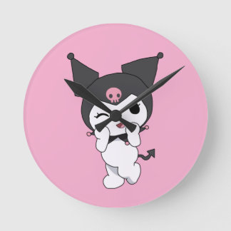 Reloj de pared Kuromi – Deco de habitación lindo i