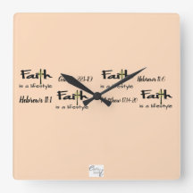 Reloj de pared "La fe es un estilo de vida"