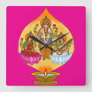 Reloj de pared Lakshmi Ganesh