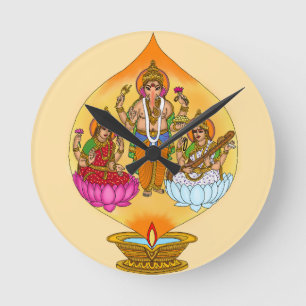 Reloj de pared Lakshmi Ganesh