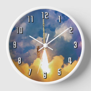 Reloj De Pared Lanzamiento del cohete sonda de la NASA