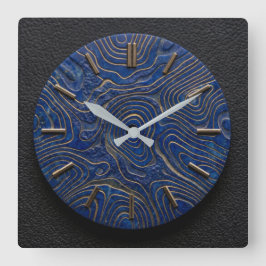 Reloj de pared Lapis Lazuli + Estilo de dial de di