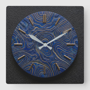 Reloj de pared Lapis Lazuli + Estilo de dial de di
