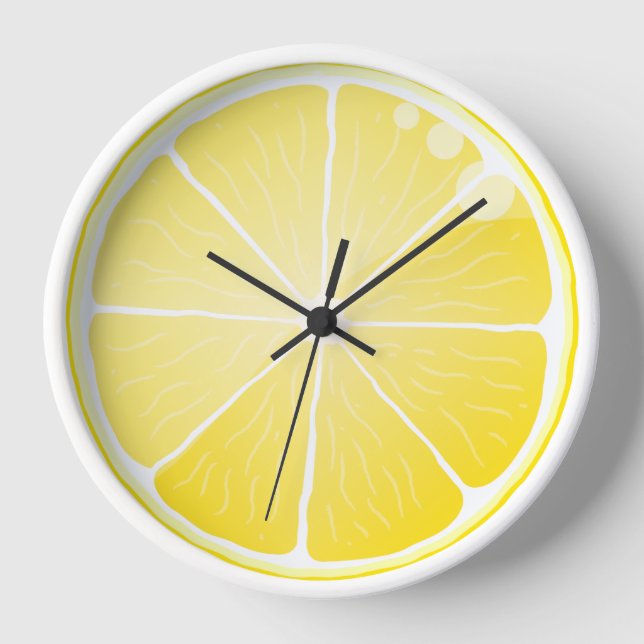 Reloj De Pared Lemon Slice (Anverso)