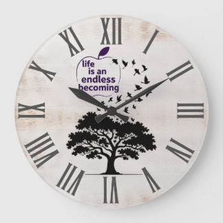 Reloj de pared Life Is An Endless Becoming