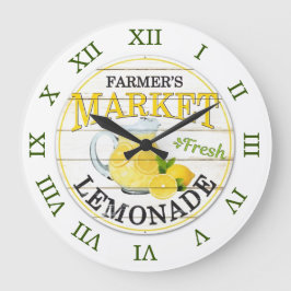 Reloj de pared Limonada fresca del mercado de agri