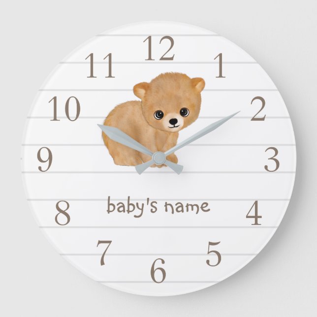 Reloj de pared lindo personalizado del cuarto de (Anverso)
