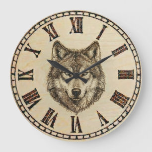 Reloj de pared lobo