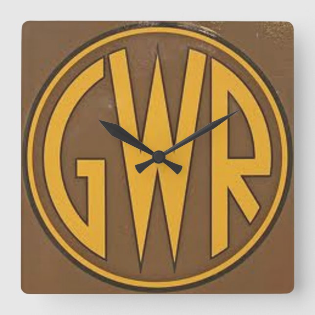 Reloj de pared - Logo de GWR (Great Western Railwa (Anverso)