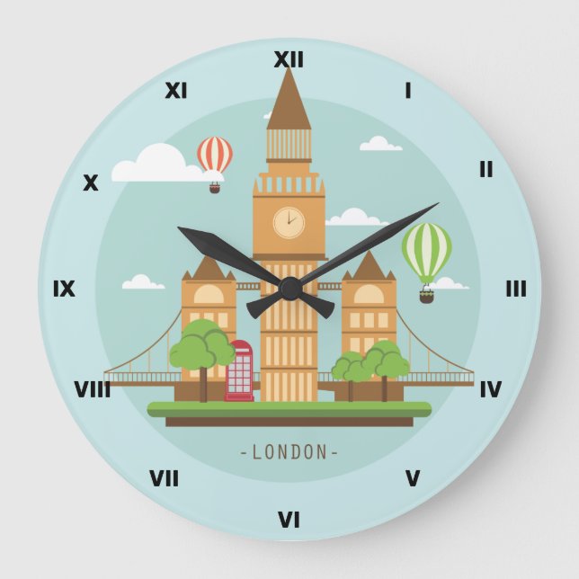 Reloj de pared London  (Anverso)