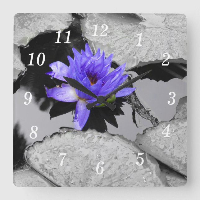 Reloj de pared Lone Water Lily (Anverso)