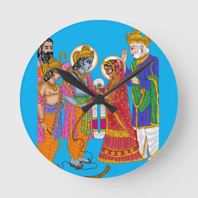 Reloj de pared Lord Sita Ram (Anverso)