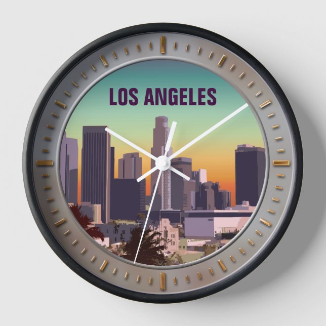 Reloj De Pared Los Ángeles, California (Anverso)