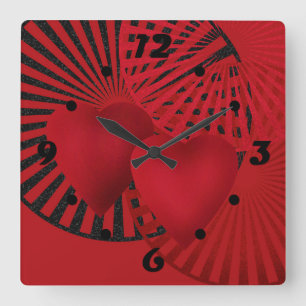 Reloj de pared Love ,Wedding Square
