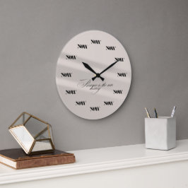 Reloj de pared lujoso "NOW"