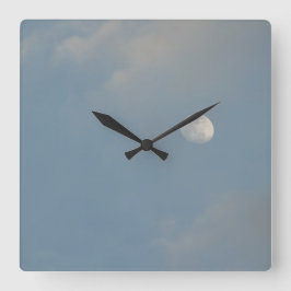 Reloj de pared Luna de Cielo Azul