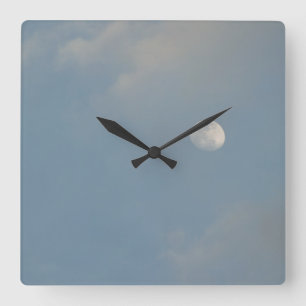 Reloj de pared Luna de Cielo Azul