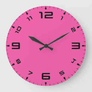 Reloj de pared magenta de color de caracol