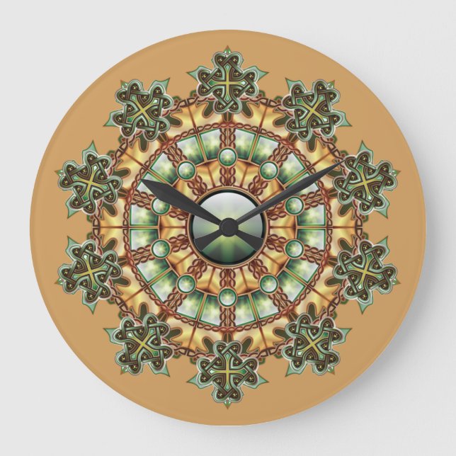 Reloj de pared Mandala #1 (Anverso)