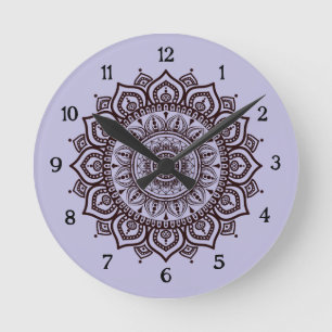 Reloj de pared Mandala Decoración espiritual elega