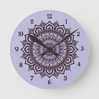 Reloj de pared Mandala Decoración espiritual elega